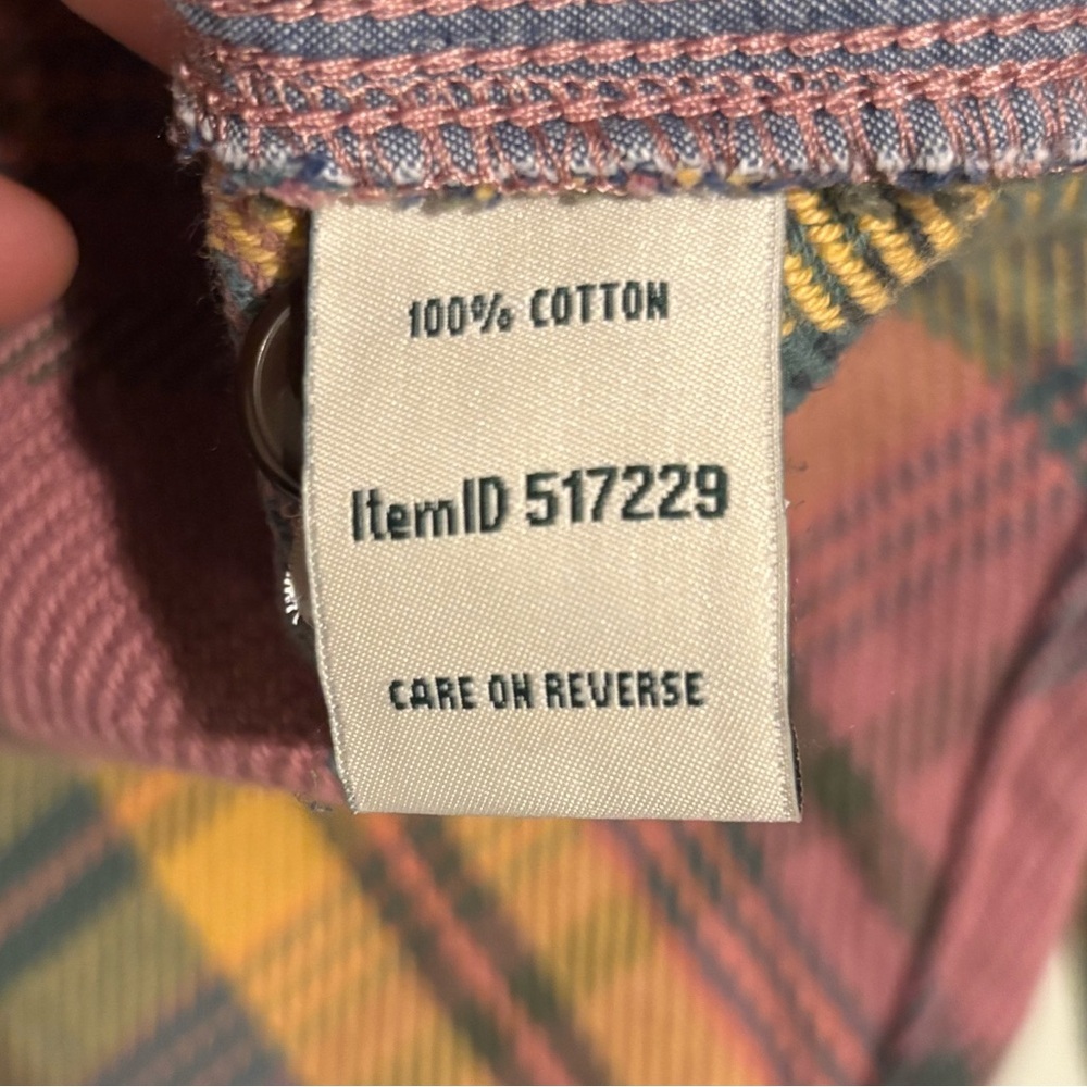 L.L. Bean Women's Plaid Shirt 100% Cotton - Picture 7 of 8